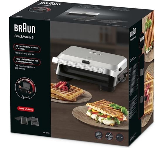 Сэндвичница Braun SM5006SB 0X23100003