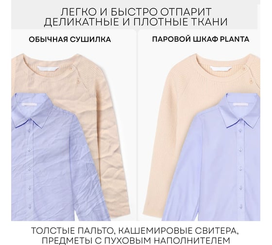 Паровой шкаф для одежды 3 в 1 Planta PL-GC100