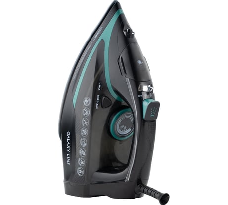 Утюг Galaxy LINE GL 6136, черный с зеленым, паровой, 3100 Вт, 7060161360