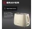 Тостер BRAYER 2116BR, 1080 Вт, 7 режимов, подогрев, разморозка, отмена, автоотключение, 2 тоста одновременно, съемный поддон BR2116 2