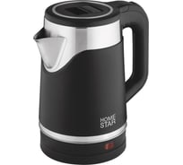 Чайник Homestar HS-1043 1.7 л, черный, двойной корпус 108851