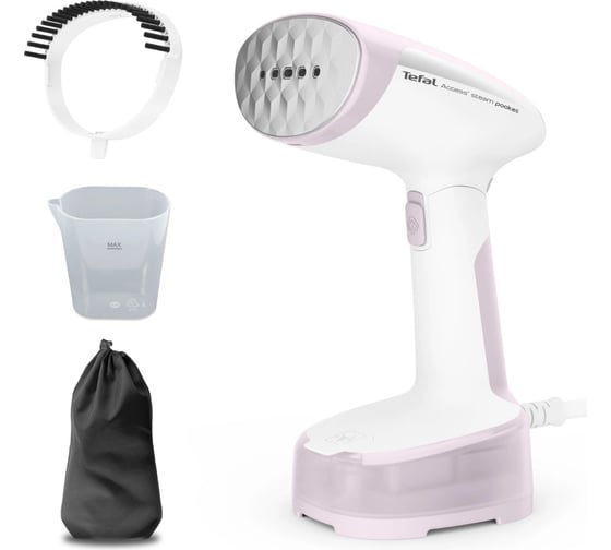 Отпариватель ручной TEFAL Access Steam Pocket DT3050E1 1300 Вт белый/розовый 1931865