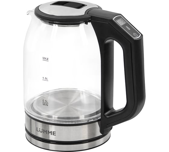 Стеклянный чайник LUMME LU-KT4109A черный 41526