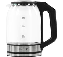 Стеклянный чайник LUMME LU-KT4109A черный/ментол 42553