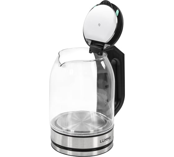 Стеклянный чайник LUMME LU-KT4109A черный/ментол 42553