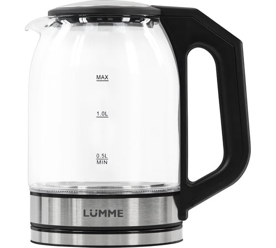 Стеклянный чайник LUMME LU-KT4109B черный 41527