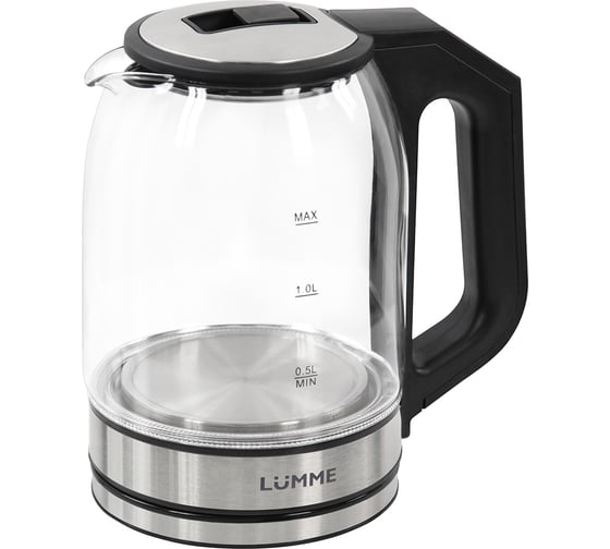 Стеклянный чайник LUMME LU-KT4109B черный 41527