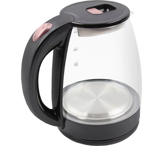 Стеклянный чайник HOME ELEMENT HE-KT185 (Longyi) черный коралл 42946