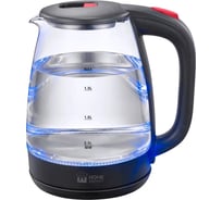 Стеклянный чайник HOME ELEMENT HE-KT2310 красный рубин 42538