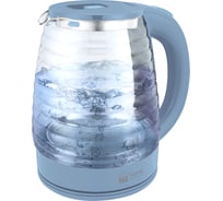 Стеклянный чайник HOME ELEMENT HE-KT2307 голубой 42542