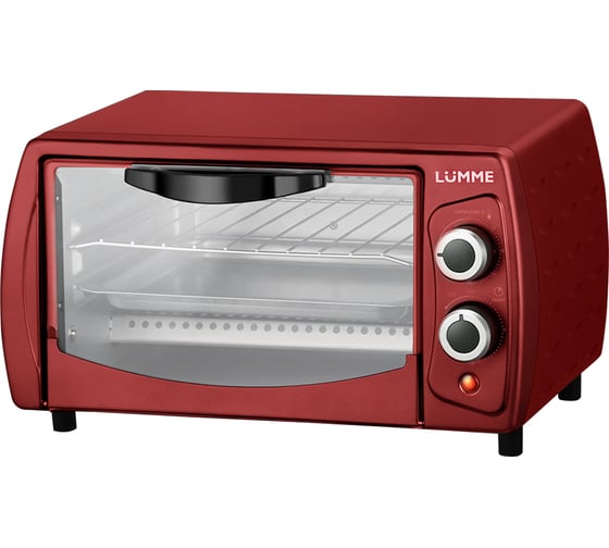 Духовой шкаф (мини-печь) LUMME LU-1705 красный рубин, 10 л, гриль 42639