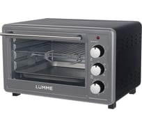 Духовой шкаф (мини-печь) LUMME LU-EO1715C серый жемчуг, 30 л, конвекция + вертел 42691