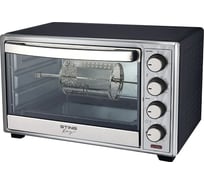 Духовой шкаф (мини-печь) STINGRAY ST-EO119A черный/сталь, 36 л, шашлычница, аэрофритюрница, вертел 42949