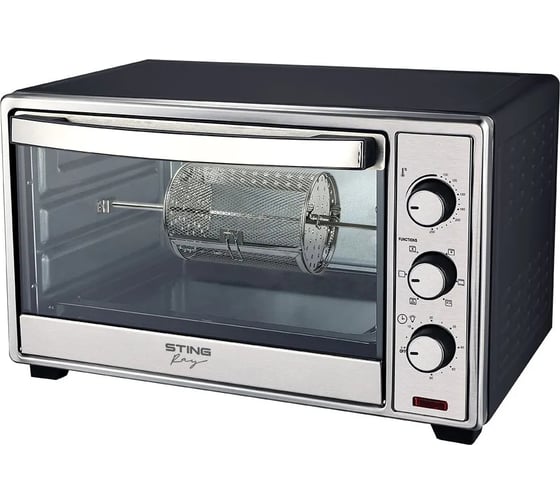 Духовой шкаф (мини-печь) STINGRAY ST-EO116A черный/сталь, 20 л, вертел, конвекция 43233