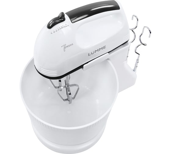 Миксер с чашей LUMME LU-MX1870A белый мрамор 42928