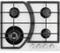 Газовая варочная панель Zigmund & Shtain на стекле M 27.6 W 1