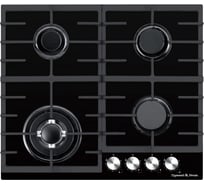 Газовая варочная панель Zigmund & Shtain на стекле M 28.6 B