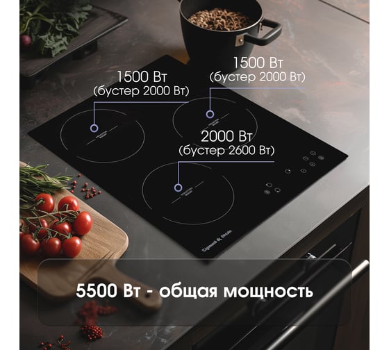 Индукционная варочная панель Zigmund & Shtain CI 33.4 B