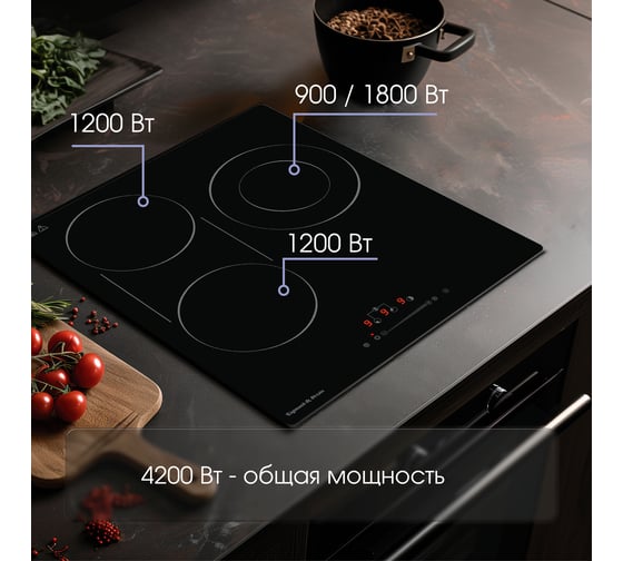 Варочная панель Zigmund & Shtain Hi Light CN 42.4 B