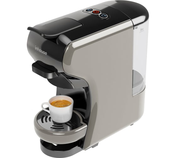 Универсальная капсульная кофемашина Inhouse серия Multicoffee 3в1, 19 бар, серый ICM1902WG