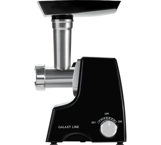 Электрическая мясорубка Galaxy LINE GL 2415 черный с серебристым, 1500 Вт 7020424150