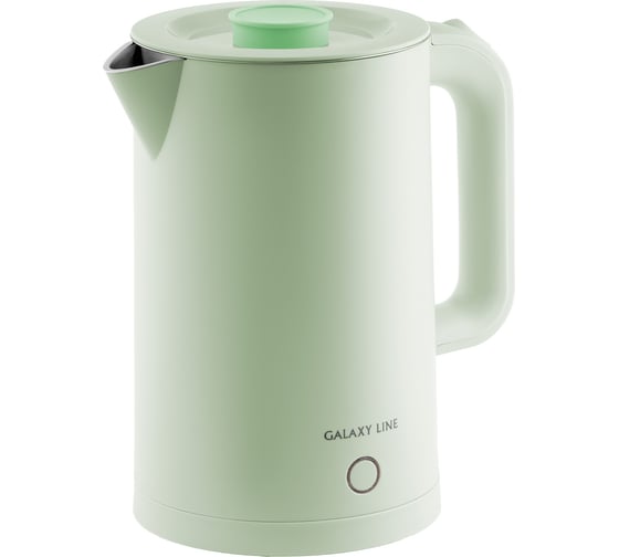 Электрический чайник Galaxy LINE GL 0362 фисташковый, 2200 Вт, 1.7 л 7010103626