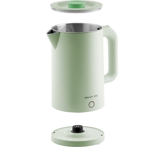 Электрический чайник Galaxy LINE GL 0362 фисташковый, 2200 Вт, 1.7 л 7010103626