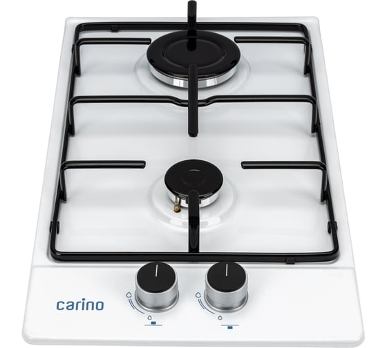 Газовая варочная панель Carino 30 см, газ-контроль, нержавеющая сталь, автоматический розжиг, эмалированные решетки CH30V20W420