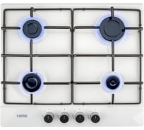 Газовая варочная панель Carino 60 см, газ-контроль, эмалированная сталь, автоматический розжиг, эмалированные решетки CH60V41W517