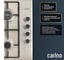 Газовая варочная панель Carino 60 см, газ-контроль, нержавеющая сталь, автоматический розжиг, эмалированные решетки CH60V40M411 5