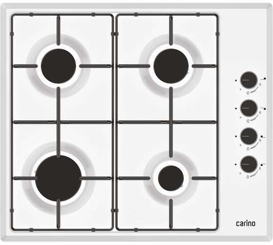 Газовая варочная панель Carino CH60Q40W411 1