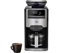 Капельная кофеварка со встроенной кофемолкой BQ CM3002 черный-стальной 86199563