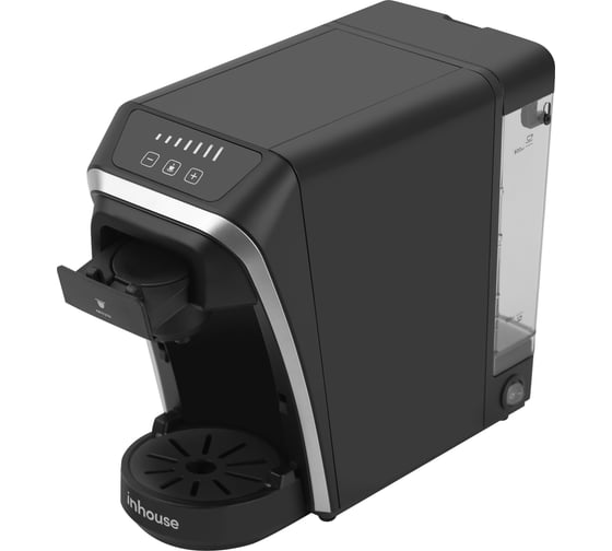 Универсальная капсульная кофемашина Inhouse серия Multicoffee 2в1, 20 бар, цвет черный ICM1501BK