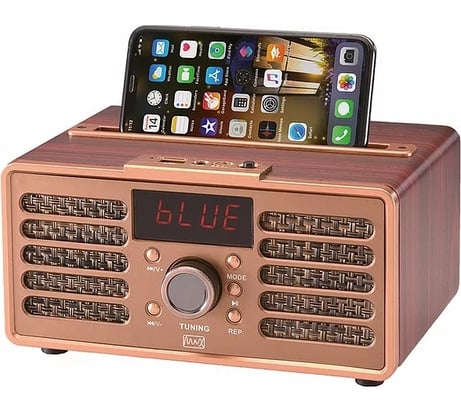 Радиоприёмник MAX MR-362 WOOD 30131