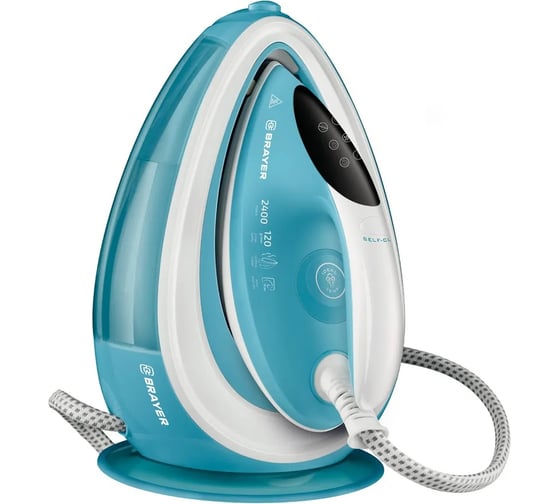 Паровая станция BRAYER 4155BR 2400 Вт, керамическая, автооткл, давление 5,5 бар, 1,5 л, One temp. BR4155