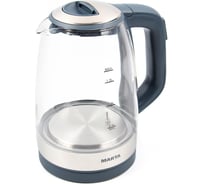 Стеклянный чайник MARTA серый мрамор MT-1087 36003