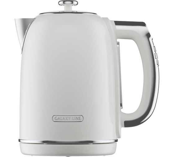 Чайник электрический Galaxy LINE GL 0361, белый жемчуг, металл, 2200 Вт, 1,7 л, OTTER контроллер 7010103610 1