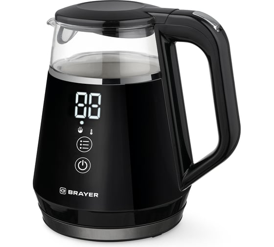 Чайник электрический BRAYER 6105BR 1100 Вт, 1 л, Cool Touch, cенсорное управление, автоотключение BR6105 1