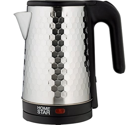 Чайник Homestar HS-1022 1.8 л, стальной, черный 109144