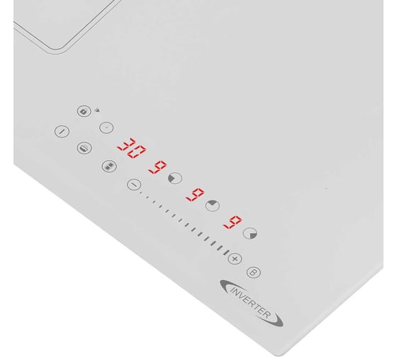 Индукционная варочная панель MAUNFELD CVI453SBWHA Inverter