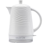 Чайник электрический Galaxy LINE GL 0508, белый, керамика, 1400 Вт, 1,9 л, 7010105080
