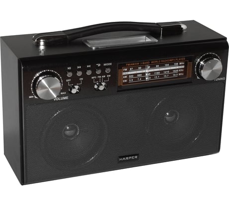 Радиоприемник HARPER HDRS-033, черный H00001250