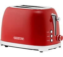 Тостер электрический Galaxy LINE GL 2919, феррари, металл, 900 Вт, функция подогрева и разморозки, 6 степеней поджарки 7021329190
