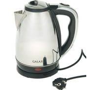 Чайник электрический Galaxy GL 0311, серый, металл, 1800 Вт, 1,8 л, указатель максимального уровня воды 5010103110
