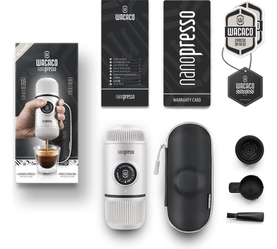 Ручная мини-кофемашина Wacaco Nanopresso цвет Chill White WCCCHWH
