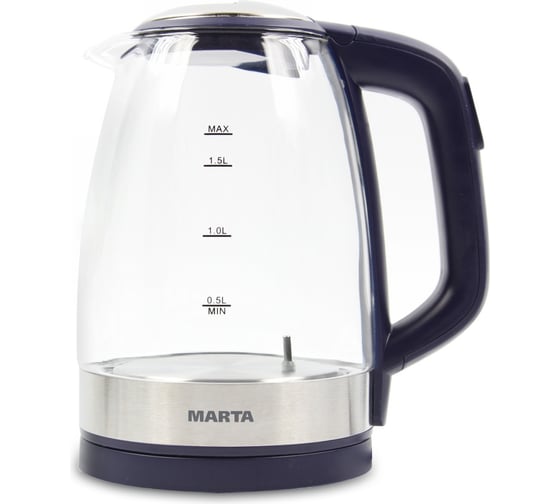 Чайник стеклянный MARTA темный топаз MT-1087 36309