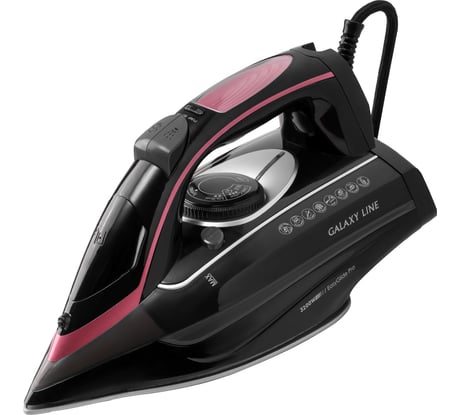Утюг Galaxy LINE GL 6141, серый, паровой с помпой, 3200 Вт, керамическое покрытие EasyGlide Pro 7060161410