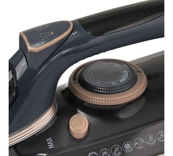 Утюг Galaxy LINE GL 6143, синий, паровой, 3400 Вт, керамическое покрытие EasyGlide Pro 7060161430