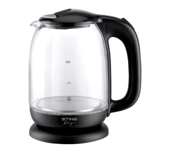 Чайник стеклянный STINGRAY ST-KT3005A черный 43363