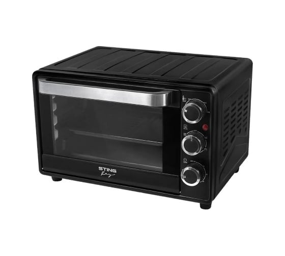 Духовой шкаф STINGRAY ST-EO128A мини-печь черный жемчуг 28 л, конвекция 43246